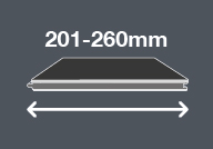 201 - 260mm
